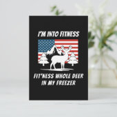 Dieper in mijn vriezer - meer honger bedankkaart (Staand voorkant)