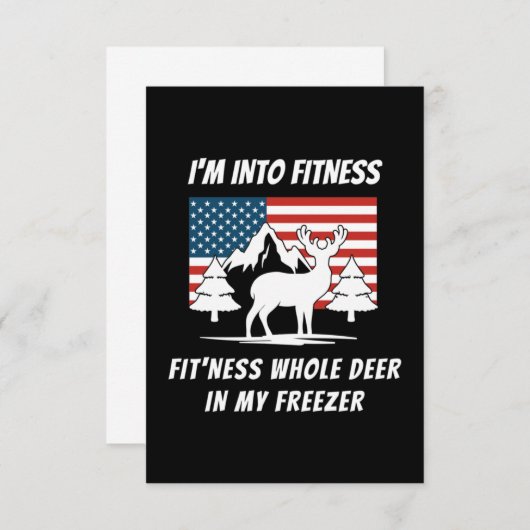 Dieper in mijn vriezer - meer honger bedankkaart (Voorkant / Achterkant)