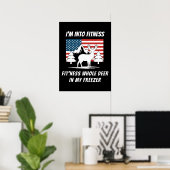 Dieper in mijn vriezer - meer honger poster (Thuiskantoor)