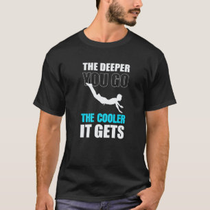Dieper je gaat Duik instructeur en duiker T-shirt