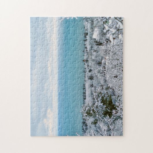 Diepgevroren bomen legpuzzel (Verticaal)