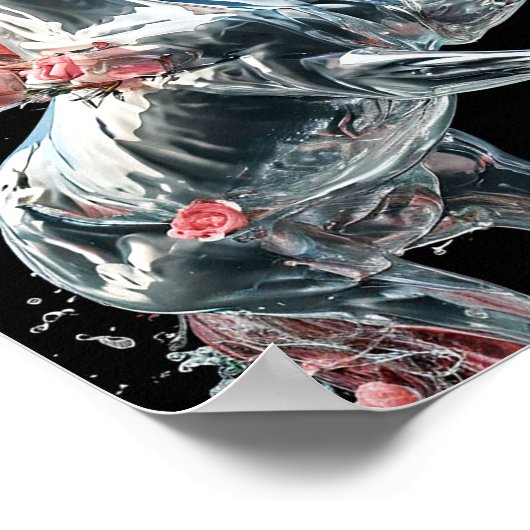 diepgevroren paard poster (Hoek)