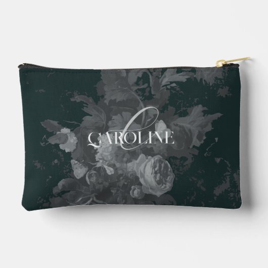 Diepgroen bloemstilleven stijlvol etui (Achterkant)