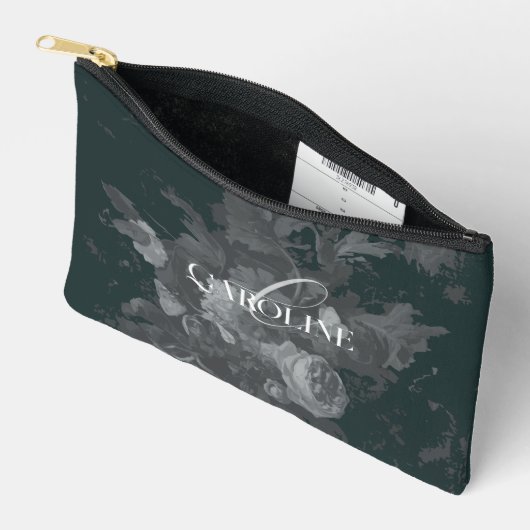 Diepgroen  bloemstilleven stijlvol etui (Open)