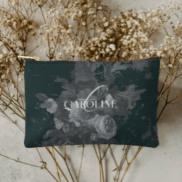 Diepgroen  bloemstilleven stijlvol etui