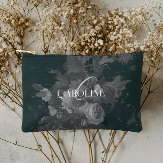 Diepgroen  bloemstilleven stijlvol etui