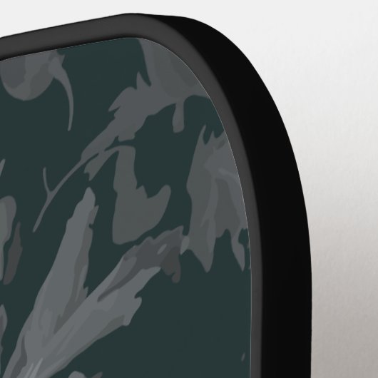 Diepgroen  bloemstilleven stijlvol pickleball paddle (Links Detail)