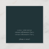 Diepgroen Visitekaartje (Achterkant)
