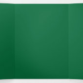Diepgroene solide achtergrond | Minimalistisch ont Drieluik Uitnodiging (Binnenkant midden)