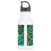 Diepgroene zoete wateren waterfles (Achterkant)