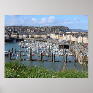 Dieppe Harbour, Normandy, Frankrijk; Poster