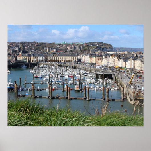Dieppe Harbour, Normandy, Frankrijk; Poster (Voorkant)