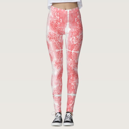 Dieprode Echo's Leggings (Voorkant)