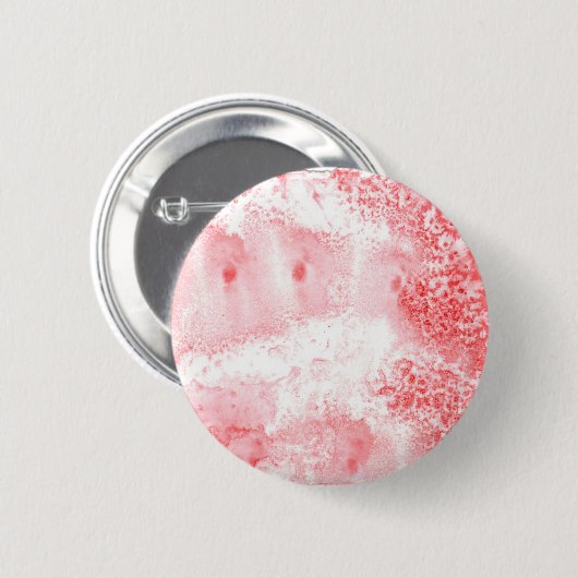 Dieprode Echo's Ronde Button 5,7 Cm (Voorkant /achterkant)