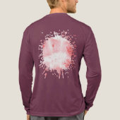 Dieprode Echo's Tri-Blend Shirt (Achterkant volledig)