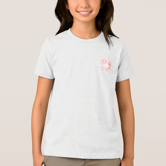 Dieprode Echo's Tri-Blend Shirt (Voorkant)