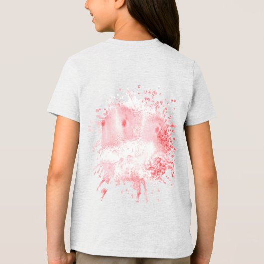 Dieprode Echo's Tri-Blend Shirt (Achterkant)