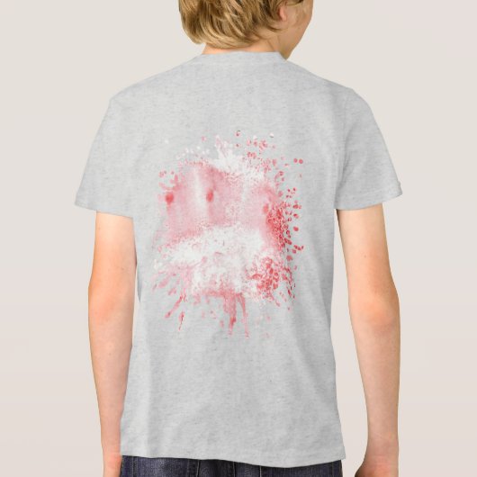 Dieprode Echo's Tri-Blend Shirt (Achterkant)