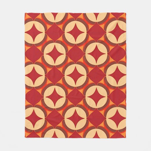 🔺✨ Dieprode Geometrie Moderne Abstracte Energie S Fleece Deken (Voorkant)