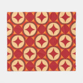 🔺✨ Dieprode Geometrie Moderne Abstracte Energie S Fleece Deken (Voorkant (Horizontaal))