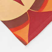 🔺✨ Dieprode Geometrie Moderne Abstracte Energie S Fleece Deken (Hoek)