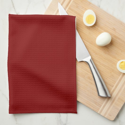Dieprode Keukenhanddoek (Quarter Fold)