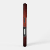 Dieprode metaalstructuur iPhone 16 hoesje (Rechterkant)