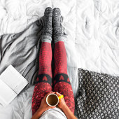 Dieprode nep glinsterende lichten leggings