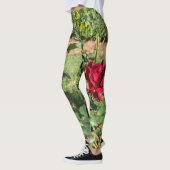 Dieprode roos leggings (Links)