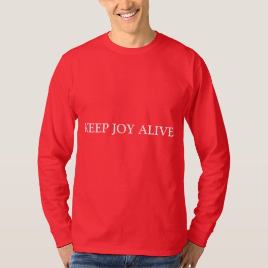 Dieprode T-shirt (Voorkant)