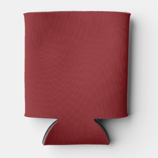 Dieprood Effen Kleur Blikjeskoeler (Voorkant)