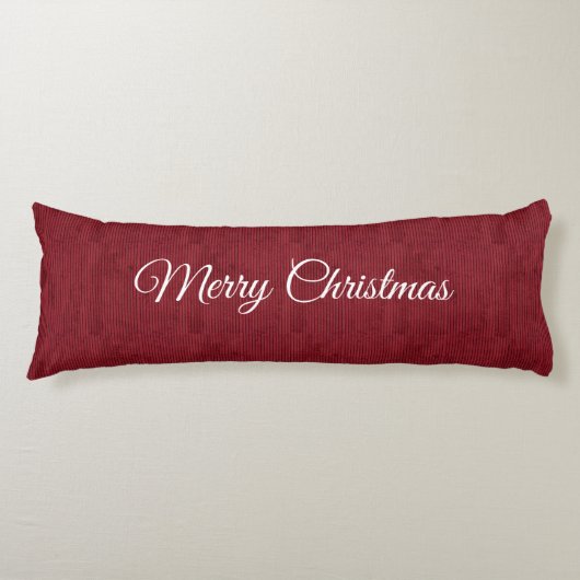 Dieprood Kerstlichaam Kussen (Voorkant)