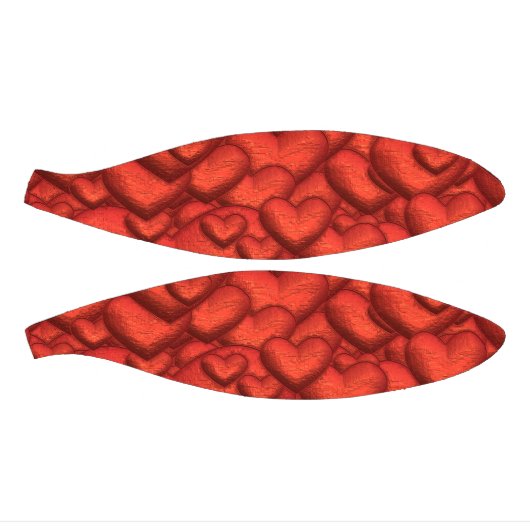 Dieprood met diepe harten mini basketbal (Panelen)