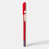 Dieprood | Mooie Rode Textuur Abstracte Kunst Case-Mate iPhone Case (Achterkant / Links)