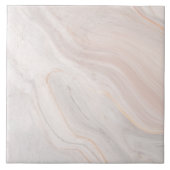 Dieproze marmeren afwerking decoratief 6" vierkant tegeltje (Voorkant)