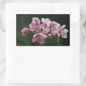 Dieproze orchidee rechthoek sticker (Tas)