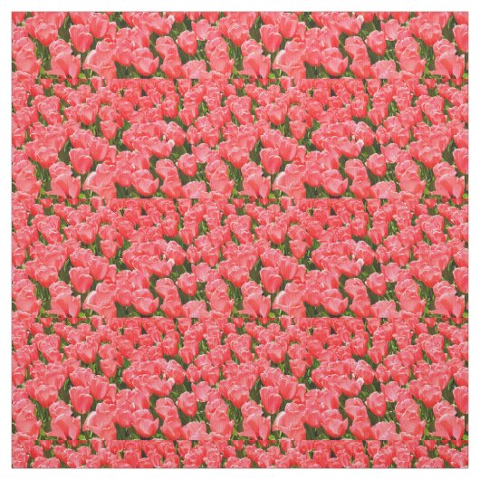 Dieproze tulpen stof (Swatch)
