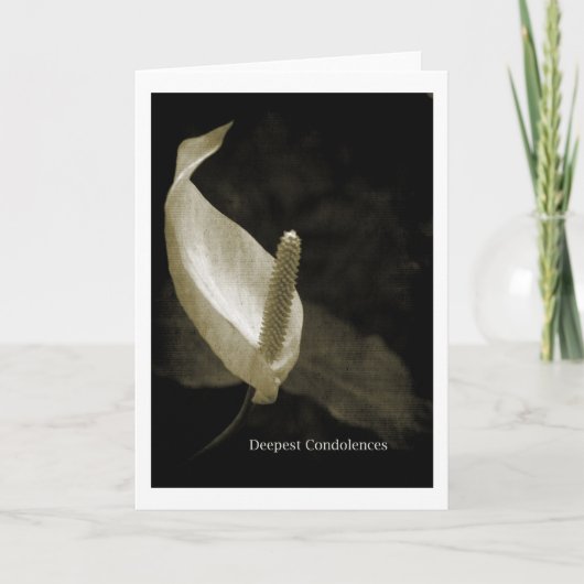 Diepste condoleances kaart (Voorkant)