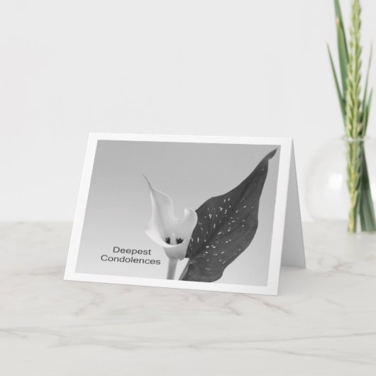 Diepste Condoleances Kaart (Voorkant)