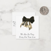 Diepste condoleances Kaart Notitiekaartje (Voorkant / Achterkant in situ)