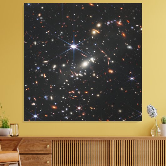 Diepste infraroodAfbeelding van het universum | JW Canvas Afdruk (Insitu (Woonkamer))