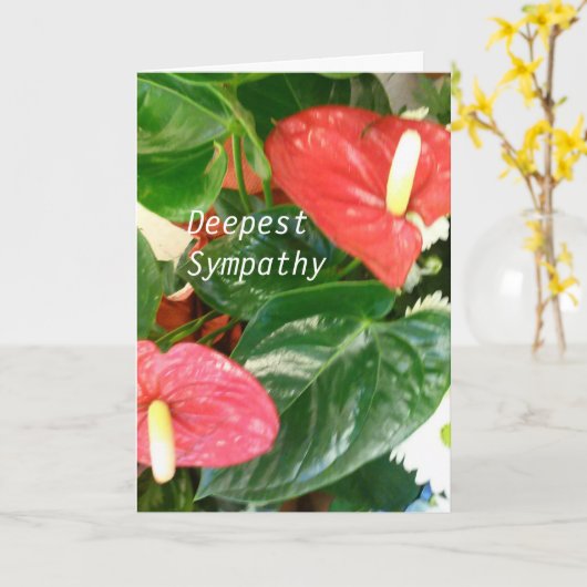 diepste medeleven kaart (Gele Bloem)