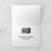 Diepste medeleven verlies van hond huisdier dier kaart (Binnen)