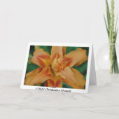 Diepste sympathie Bloemen Kaart (Achterkant)