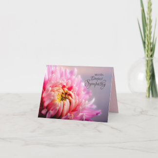 Diepste sympathie Chrysanthemum Blank Note Kaart