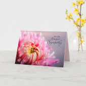 Diepste sympathie Chrysanthemum Macro Fotokaart Kaart (Gele Bloem)