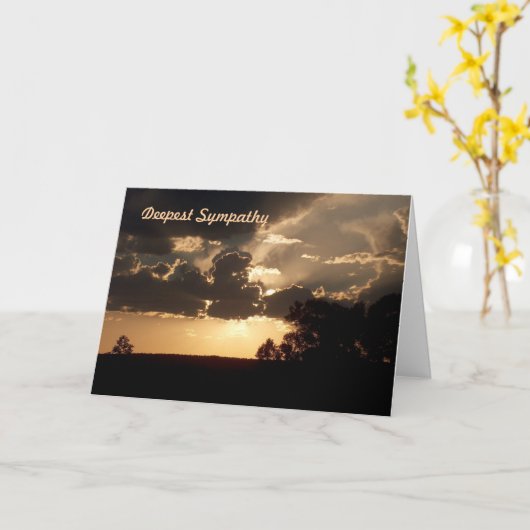 Diepste Sympathie Kaart (Gele Bloem)