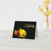 Diepste sympathie Kaart Condoleance (Gele Bloem)