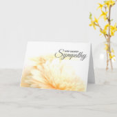 Diepste sympathie Kaart Condoleance (Gele Bloem)