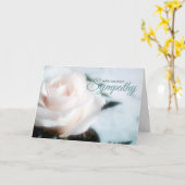 Diepste sympathie Kaart Condoleance (Gele Bloem)